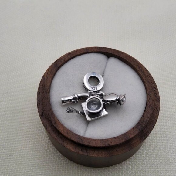 925 Silver Graduation Charm - Picture 5 of 5